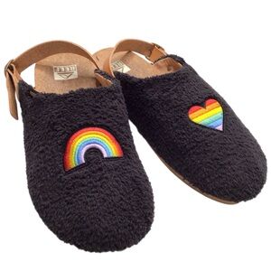 REEF Cushion Sage Rainbow Patch Mule Clogs Size 9